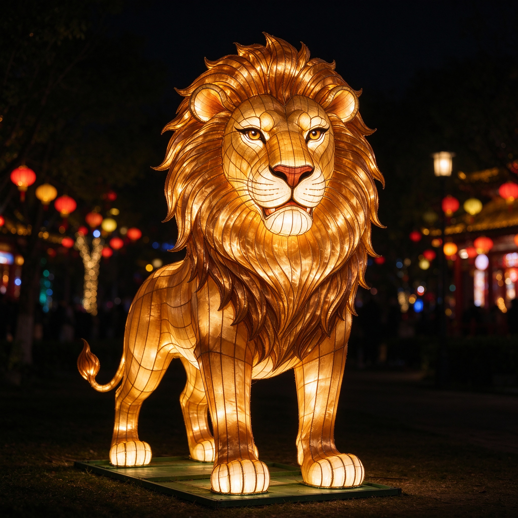 African Lion Lantern — Animal Lanterns
