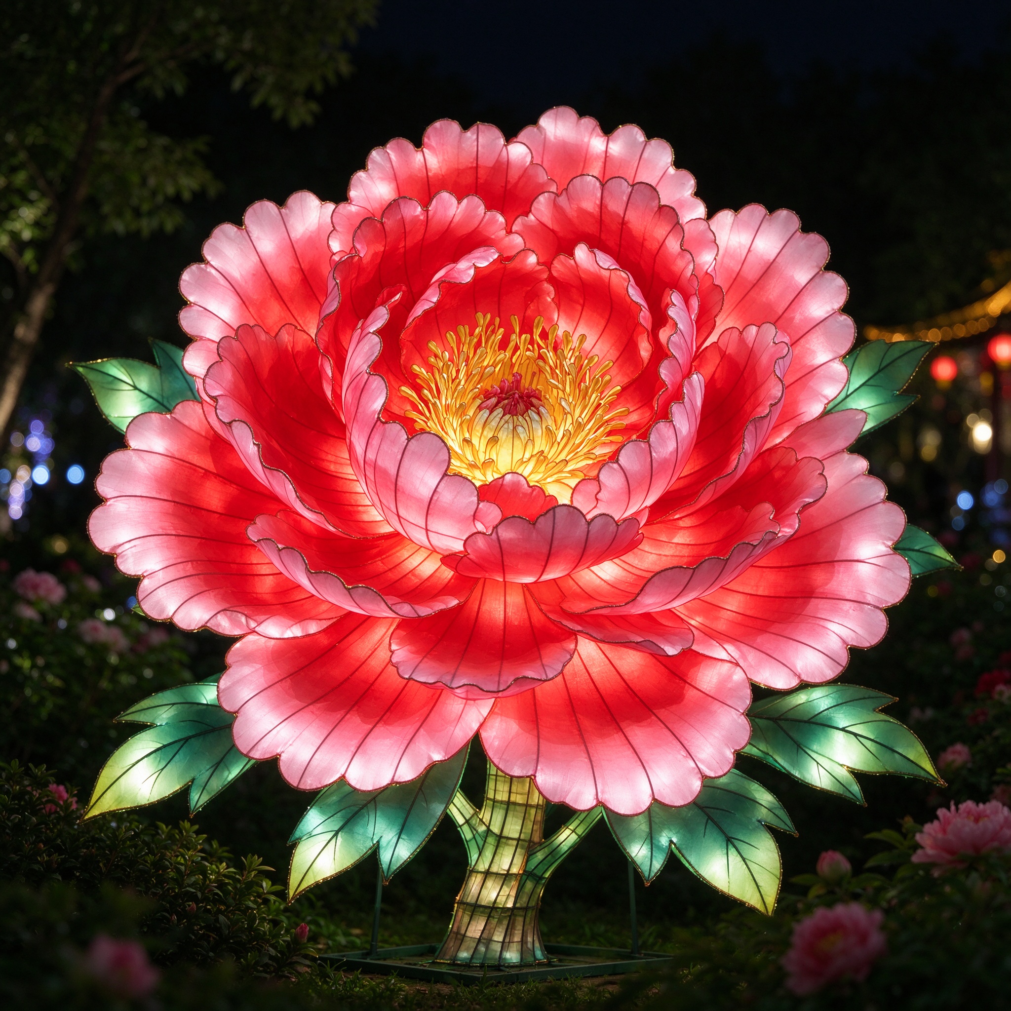 Giant Peony Lantern — Flower Lanterns