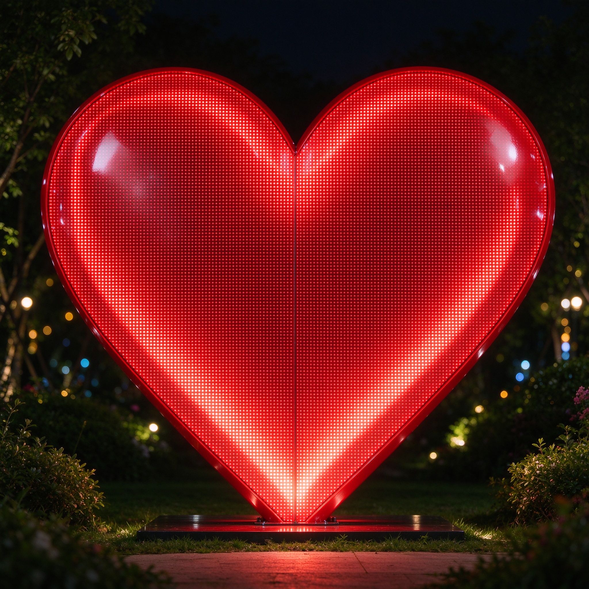 LED Heart Light Sculpture — Light Sculptures