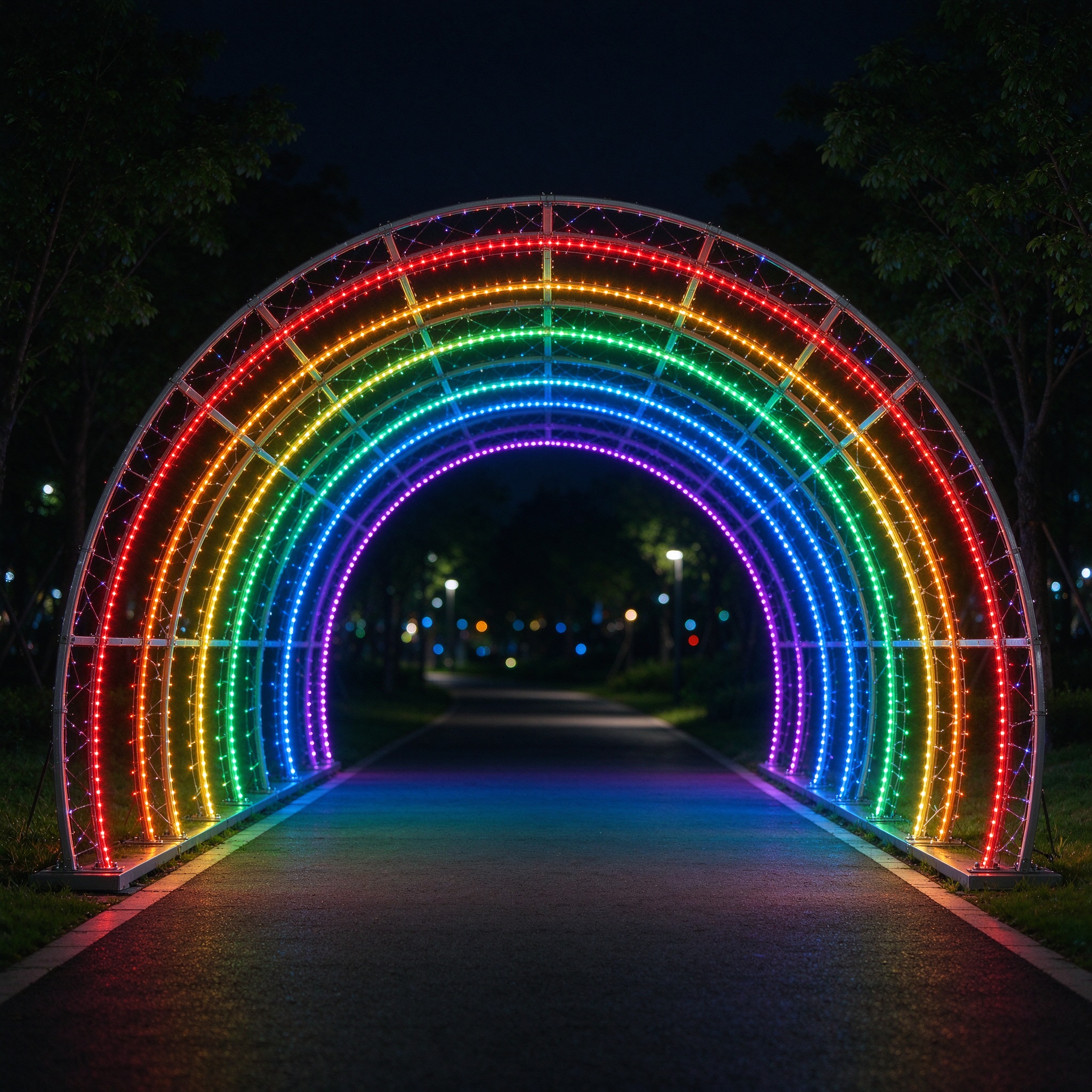 Rainbow Arch Light Sculpture — Light Sculptures