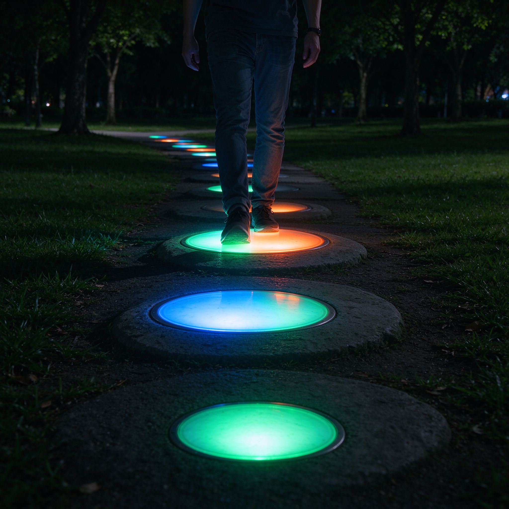 Stepping Light Pads — Interactive Installations