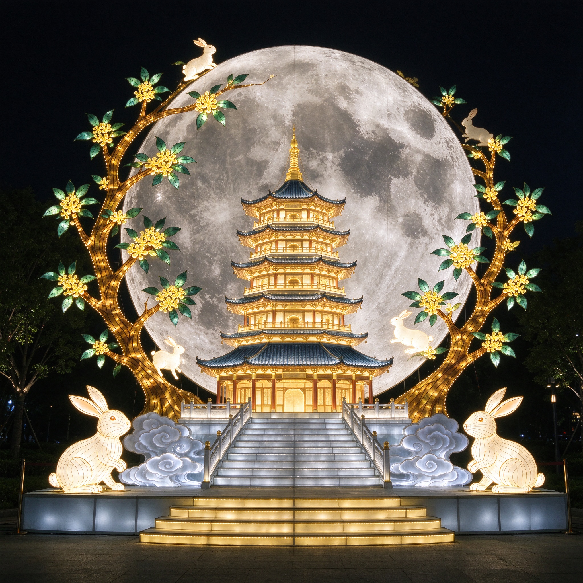 Mid-Autumn Moon Palace Lantern — Festival Themes