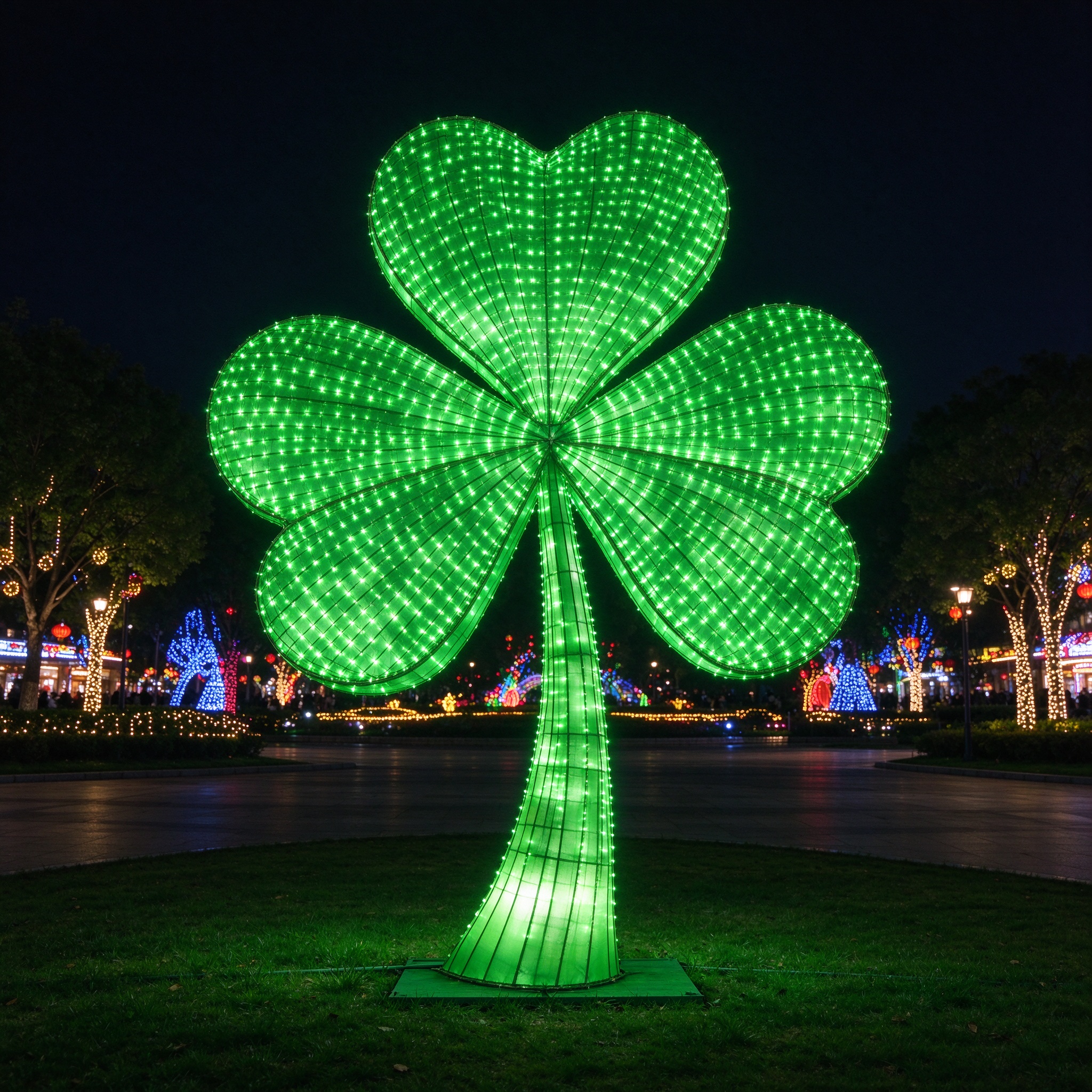 St Patrick Shamrock Lantern — Festival Themes
